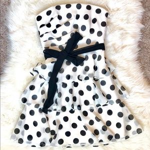 White House Black Market polka dot dress